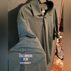 NWT Nike Golf TULLAMORE DEW Green Polo